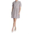 Taylor Tillman Veronica Dress In Brown Stripe In Multi