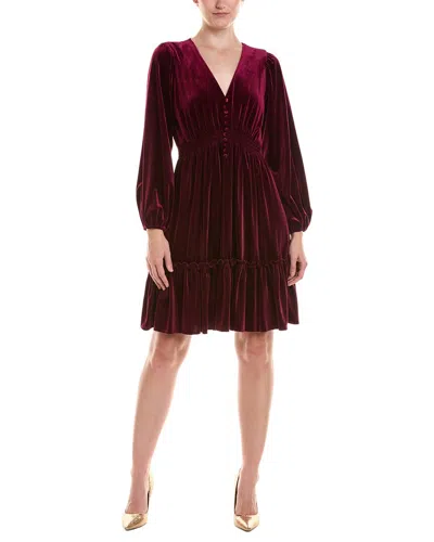 Taylor Velvet Mini Dress In Multi