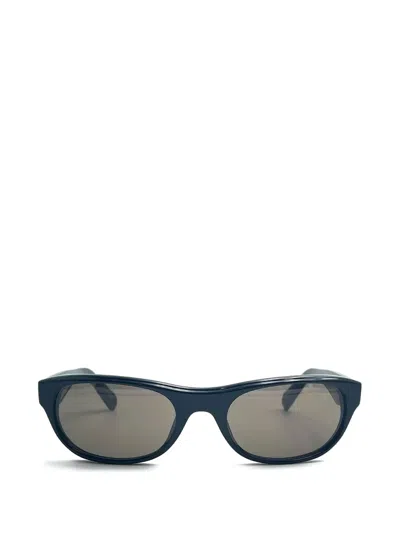 Taylor With Respect Round Frame Sunglasses In Black