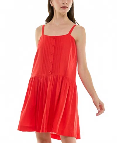 Taylor Women's Drop Waist Sleeveless Dress In Tomato In Red