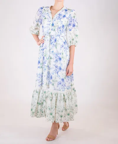 Taylor Women's Floral Button-front Dress In Multi