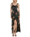 Taylor Maxi Dress In Black Rust