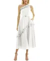 Taylor Women's Ruffled A-line One-shoulder Dress