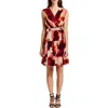 Taylor Womens Belted Chiffon Cocktail And Party Dress In Multi