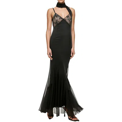 Taylor Womens Ruffled Chiffon Evening Dress
