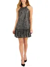 TAYLOR WOMENS SEQUINED MINI COCKTAIL AND PARTY DRESS
