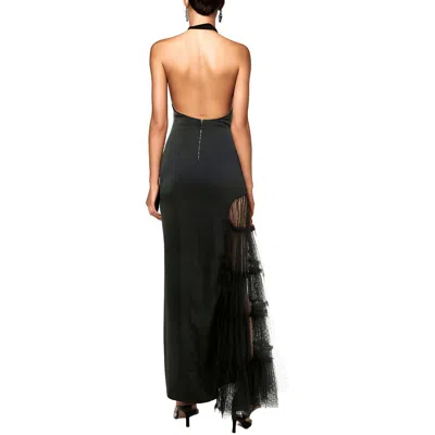 Taylor Womens Sheer Polyester Halter Dress