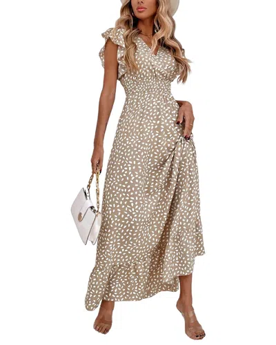Tazga Maxi Dress In Neutral