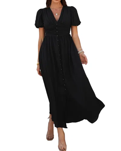 Tazga Midi Dres In Black