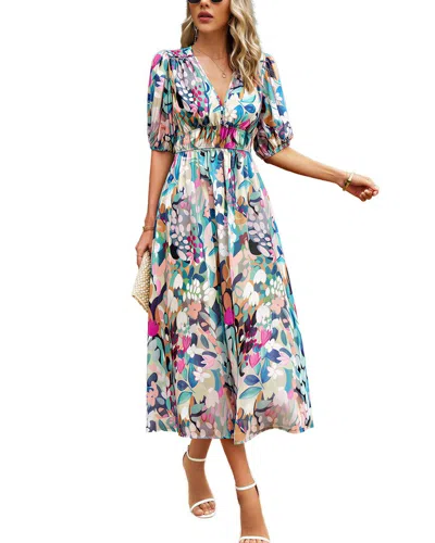 Tazga Midi Dres In Multi