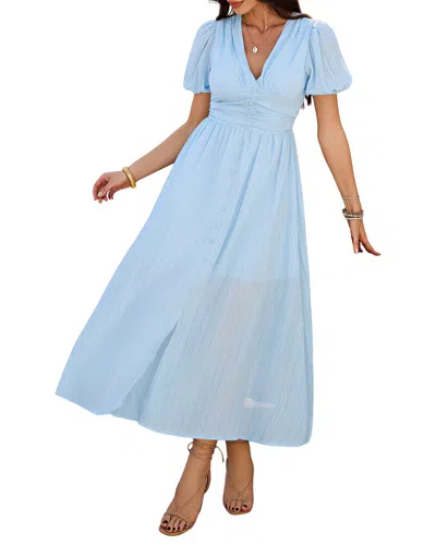 Tazga Midi Dress In Blue