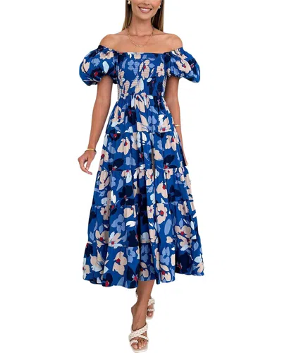 Tazga Midi Dress In Multi