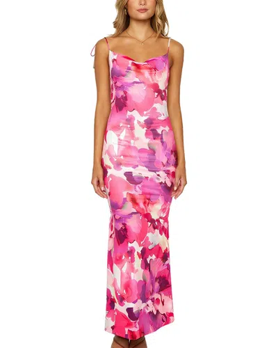 Tazga Sleeveless Print Maxi Dress In Multi
