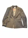 Tba Olive Tweed 3-button Jacket In Olive Green/black Tweed In Multi
