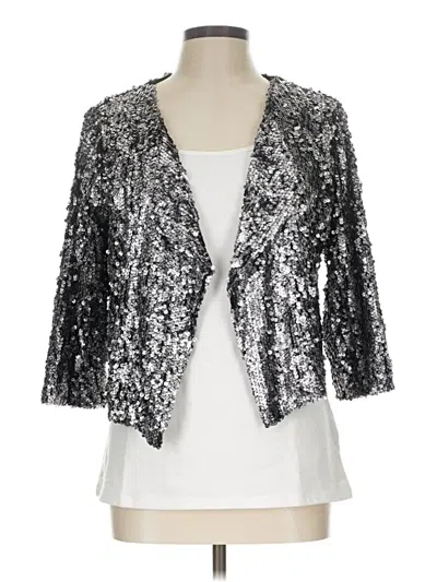 Pre-owned T-bags Los Angeles Cardigan Sweater In Silver