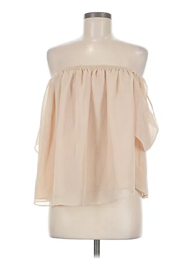Pre-owned T-bags Los Angeles Sleeveless Blouse In Tan