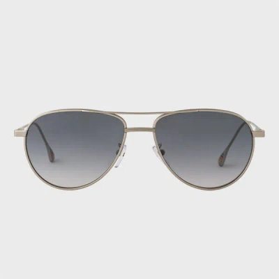 Tbc Paul Smith  Matte Silver 'felix' Sunglasses Multicolour