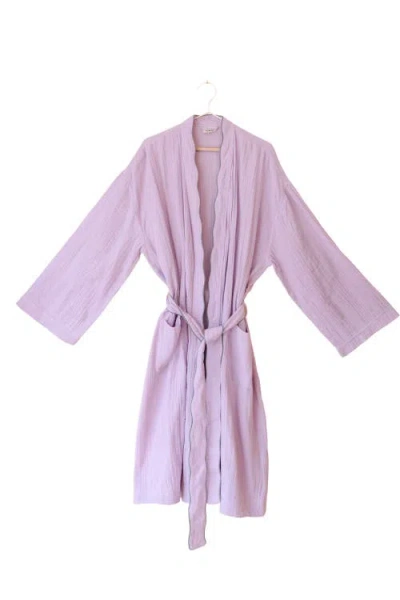 Tbco Cotton Gauze Robe In Lilac