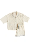 Tbco Cotton Gauze Short Pajamas In Pattern