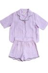 Tbco Cotton Gauze Short Pajamas In Pattern