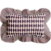 Tbco Cotton Harlequin Pillowcase In Brown