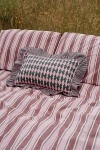 Tbco Cotton Harlequin Ruffle Pillowcase In Pink Harlequin At Urban Outfitters