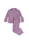 Tbco Cotton Long Sleeve Pajamas In Purple