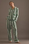 Tbco Green Stripe Pyjama Set In Green