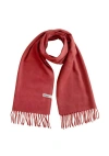 Tbco Lambswool Block Color Oversized Scarf In Red