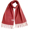 Tbco Lambswool Block Color Scarf In Pink