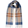 Tbco Lambswool Checkered Skinny Scarf In Multi