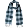 Tbco Lambswool Checkered Skinny Scarf In Multi