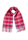 Tbco Lambswool Geomteric Pattern Oversized Scarf In Pink