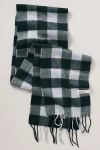 Tbco Lambswool Skinny Scarf In Green