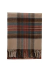 Tbco Lambswool Tartan Throw Blanket In Multi