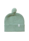 Tbco Merino Wool Baby Beanie In Green