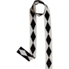 Tbco Merino Wool Harlequin Skinny Scarf In Multi