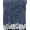Tbco Recycled Wool Blend Throw Blanket In Blue