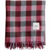 Tbco Recycled Wool Checkered Throw Blanket In Multi