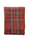 Tbco Recycled Wool Tartan Throw Blanket In Multi