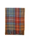 Tbco Recycled Wool Tartan Throw Blanket In Multi