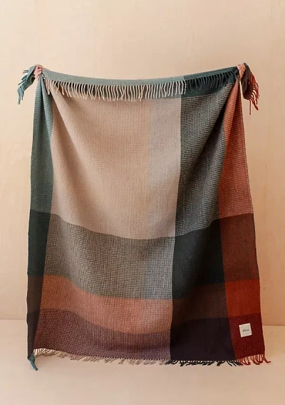 Tbco Recycled Wool Throw Blanket In Multi