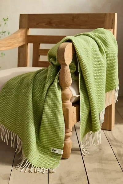 Tbco Recycled Wool Throw In Green