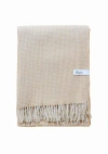 Tbco Recycled Wool Waffle Throw Blanket In Neutral