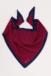 Tbco Stripe Triangle Wool Scarf In Multi
