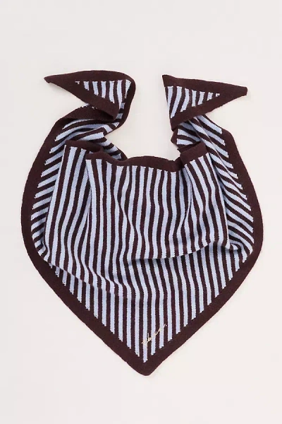 Tbco Stripe Triangle Wool Scarf In Multi