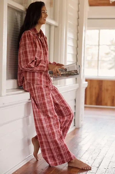 Tbco Tartan 100% Cotton Pajama Set In Multicolor