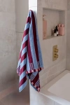 Tbco Terry Cotton Bath Towel In Blue Stripe At Urban Outfitters