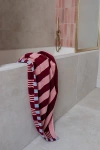 Tbco Terry Cotton Bath Towel In Pink Stripe At Urban Outfitters