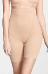 Tc Back Magic High Waist Shaping Thigh Slimmer In Warm Beige